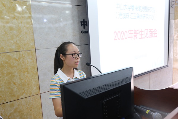 新生代表林祉环发言